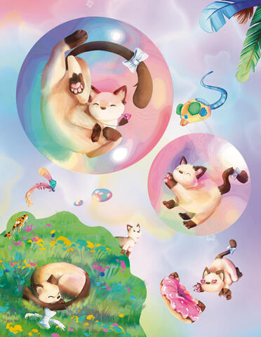 Pearl from Sanrio, cats themed zine Pearl from Sanrio, cats themed zine